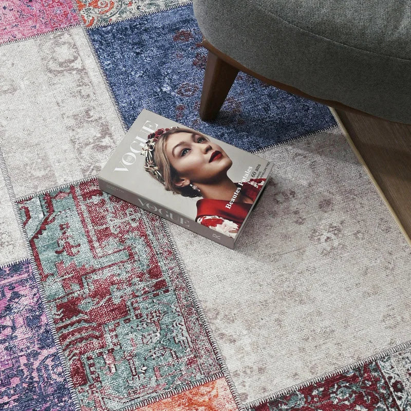 سجادة شينيل فاخرة من خليط من قطعتين