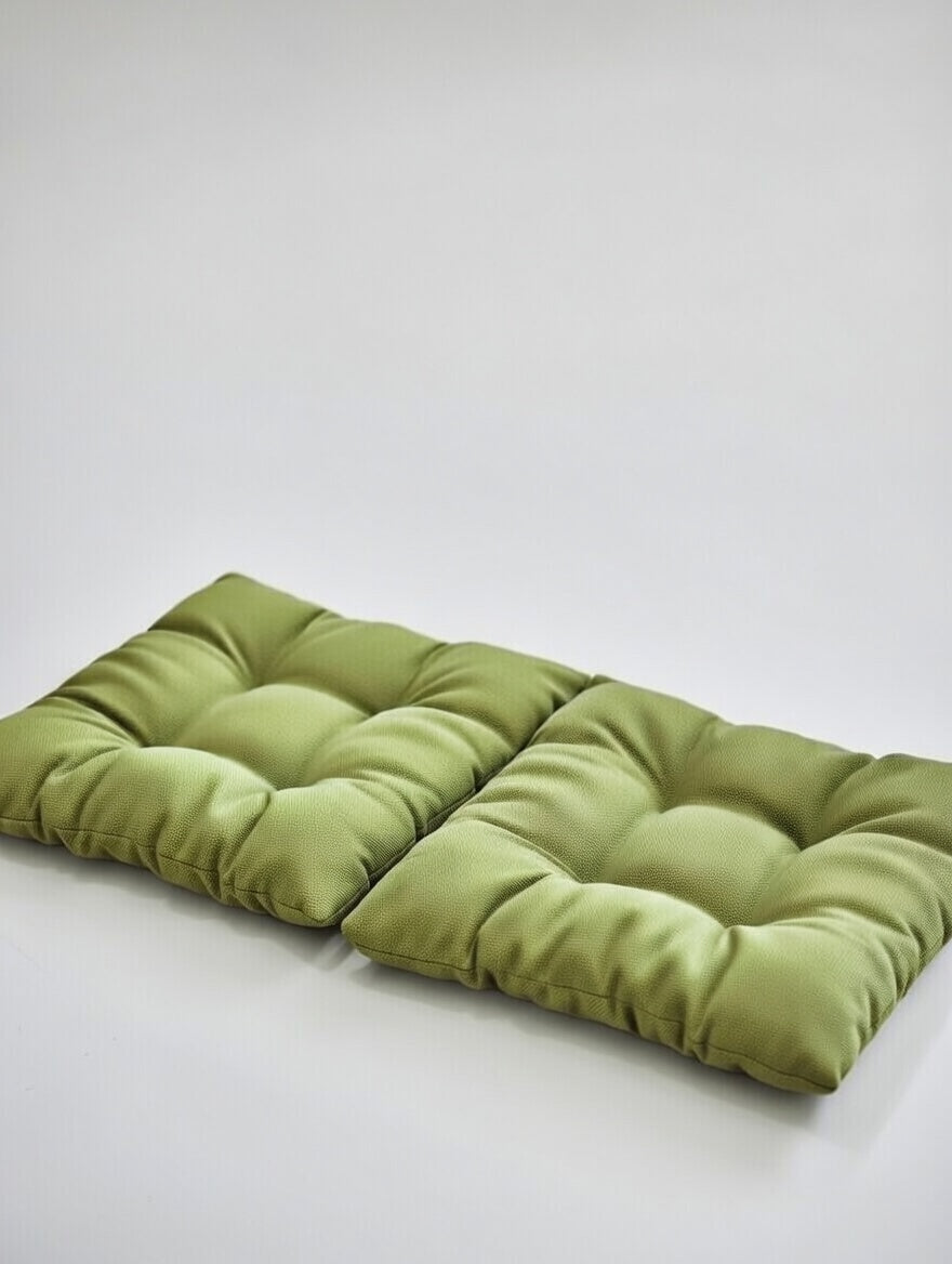 Velvet Premium Mint Green Seat Cushion