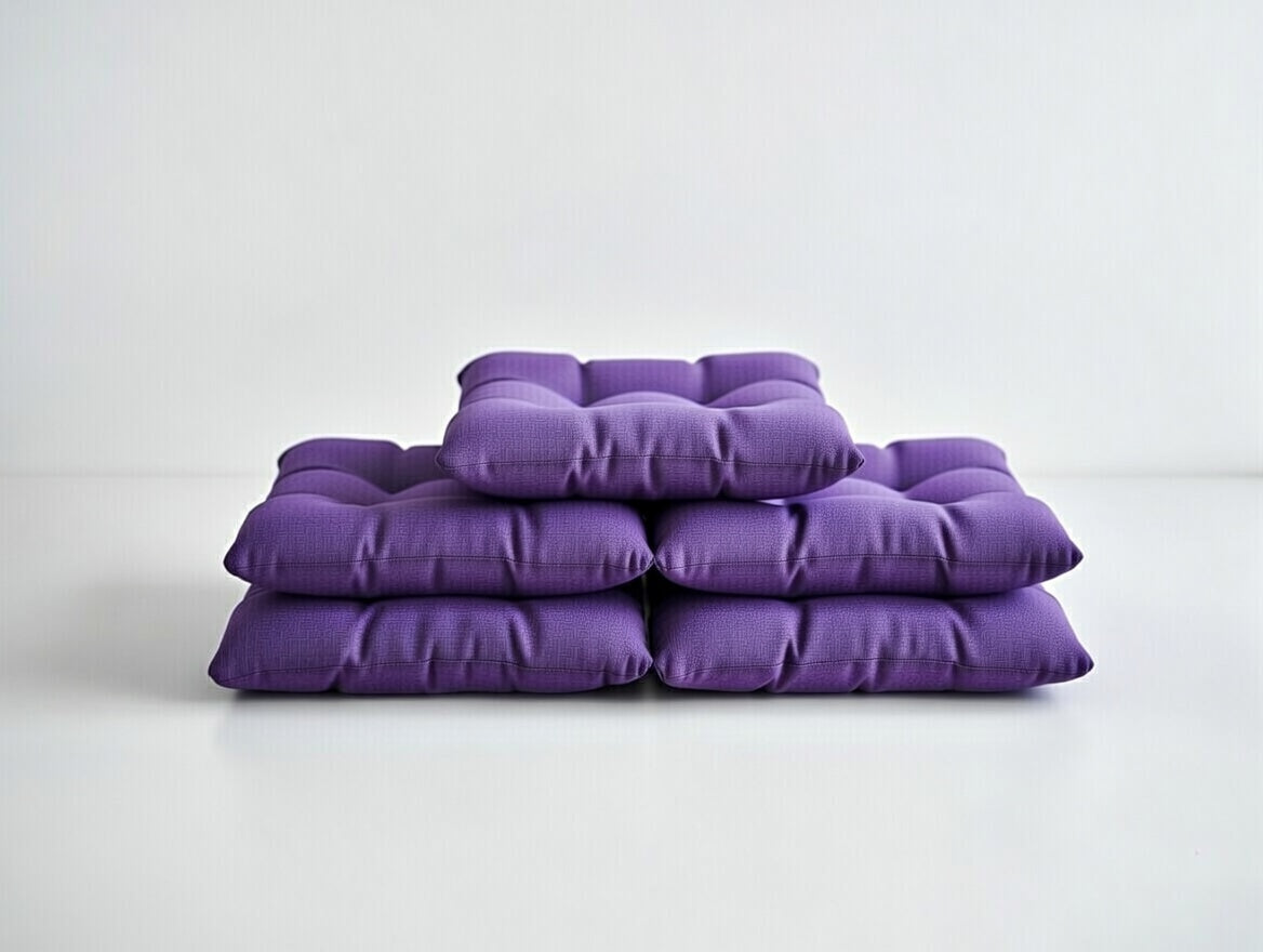 Velvet Premium Purple Seat Cushion