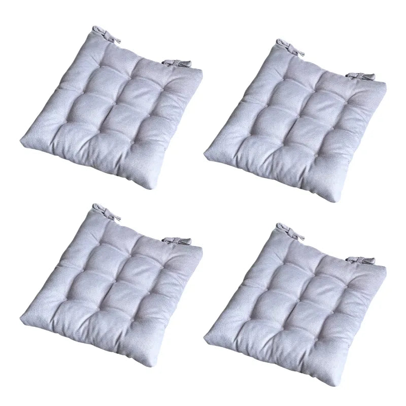 وسادة مقعد مخملية فاخرة باللون الرمادي