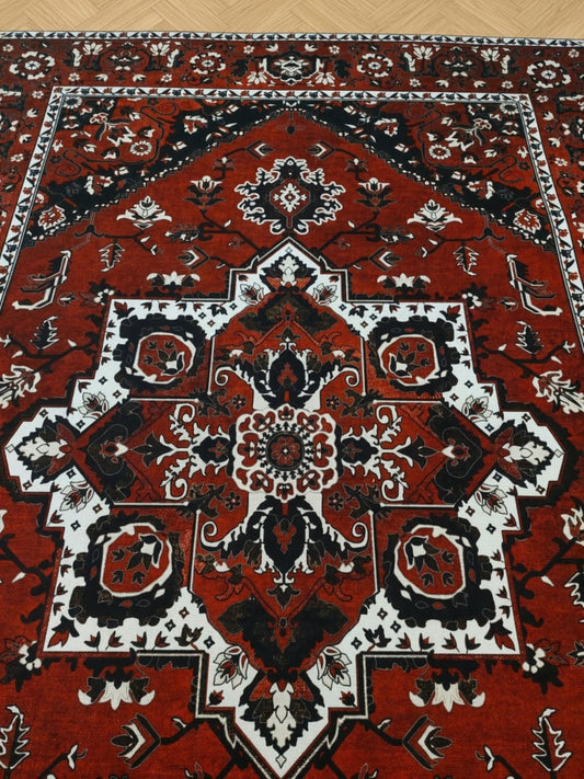 Saray Black Chenille Rug
