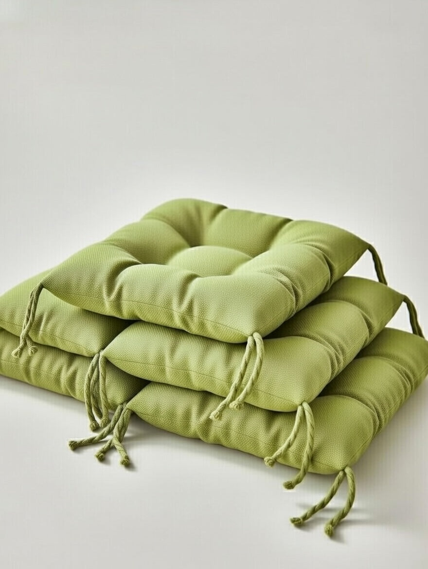 Velvet Premium Mint Green Seat Cushion