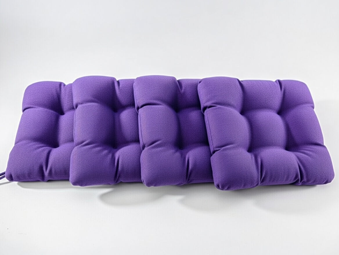 Velvet Premium Purple Seat Cushion