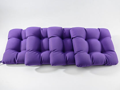 Velvet Premium Purple Seat Cushion