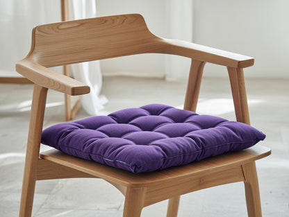 Velvet Premium Purple Seat Cushion