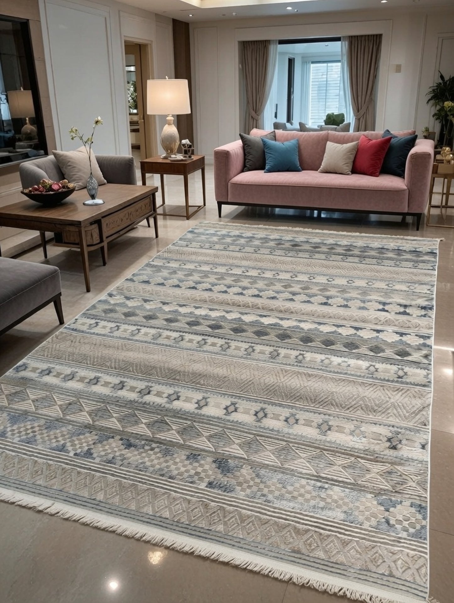 Azure Turkish Carpet.