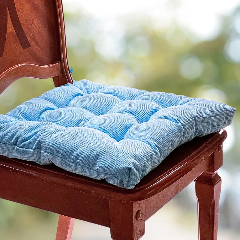 Velvet Premium Babby Blue Seat Cushion