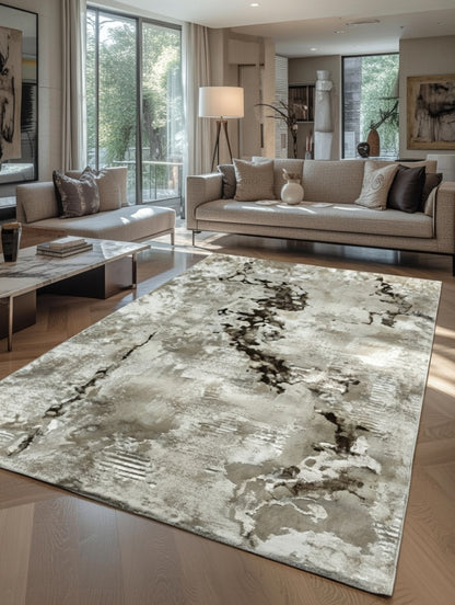 Brown Marble Turkish Carpet