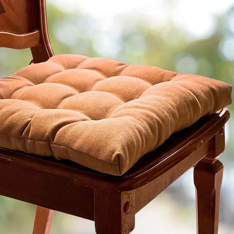 Velvet Premium Camel Seat Cushion