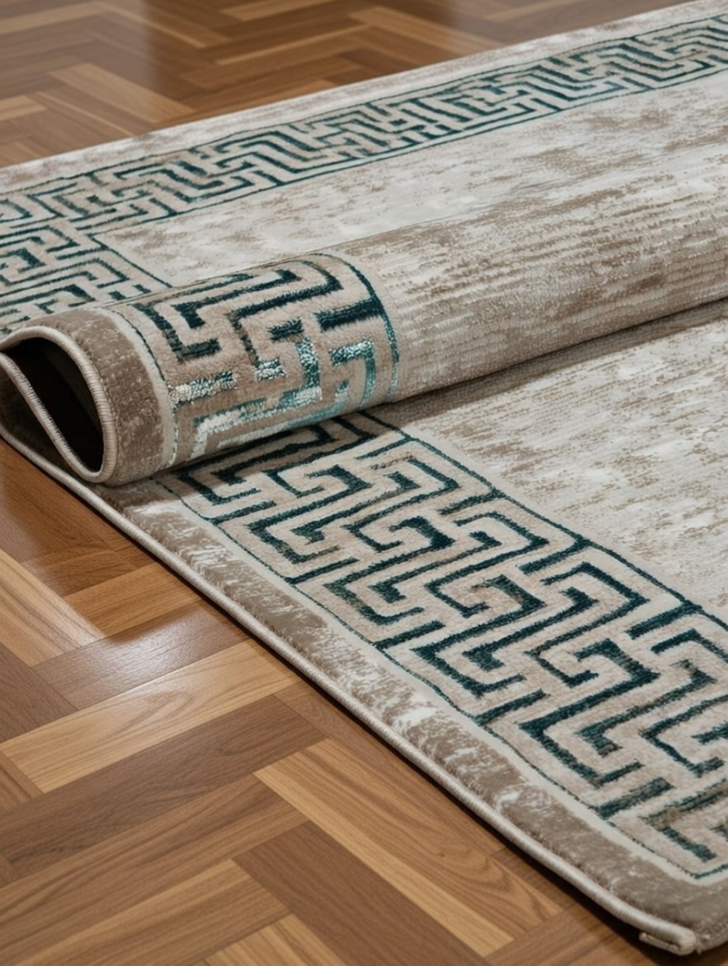 Classic Turquoise Turkish Carpet