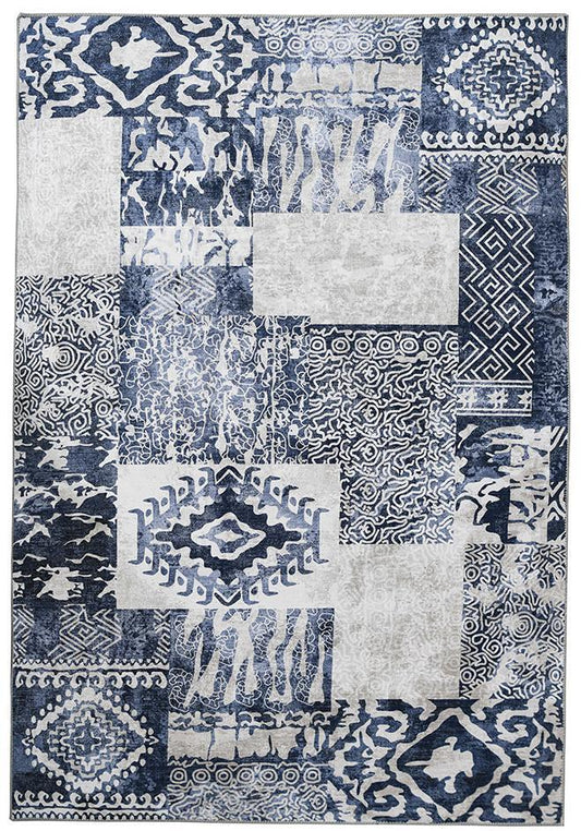 Noor Blue Premium Chenille Rug