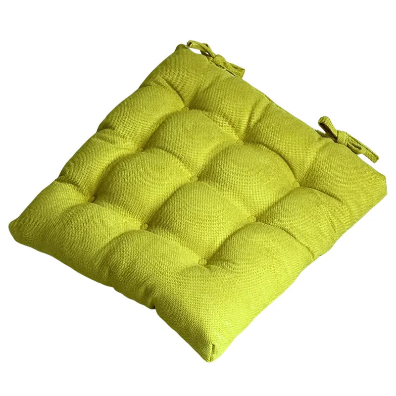 Velvet Premium Green Seat Cushion