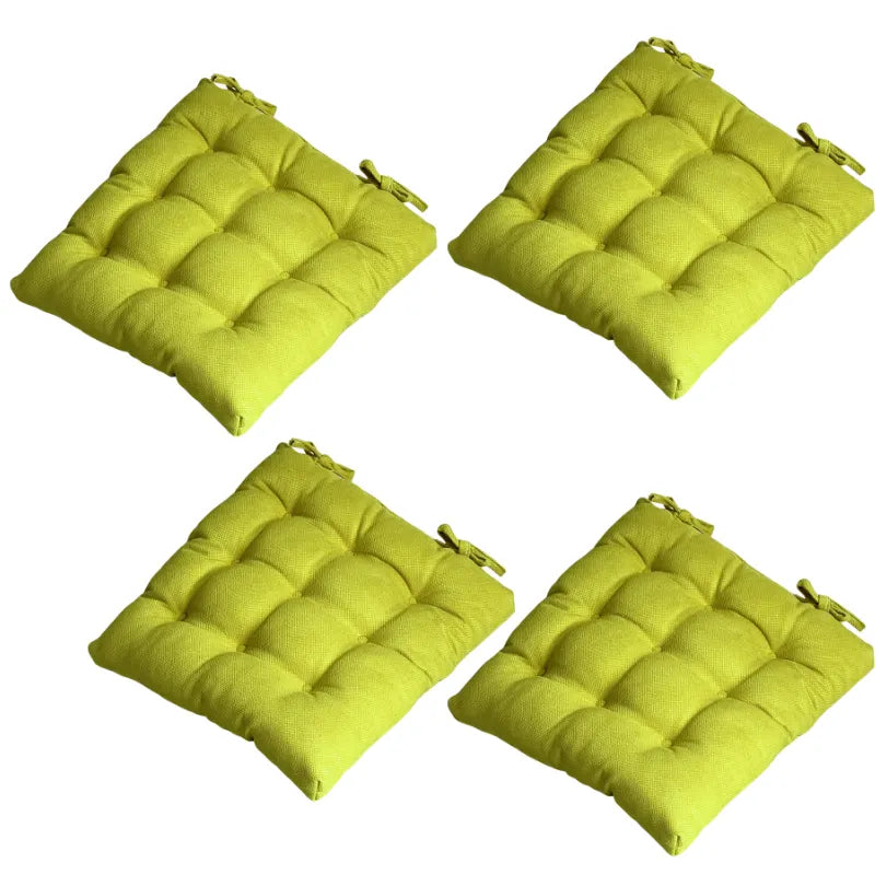 Velvet Premium Green Seat Cushion