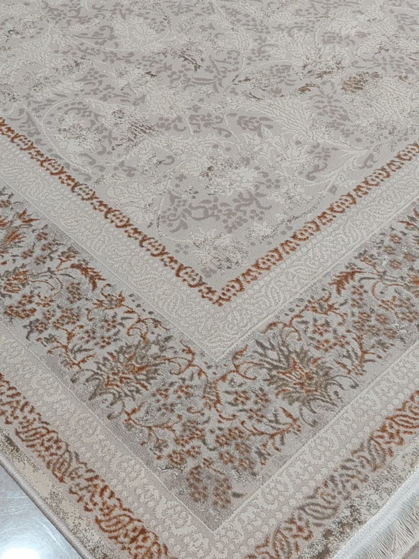 Noor Floral Gold Turkish Carpet