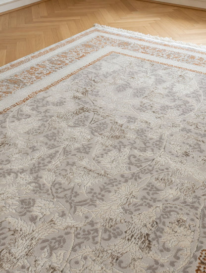 Noor Floral Gold Turkish Carpet