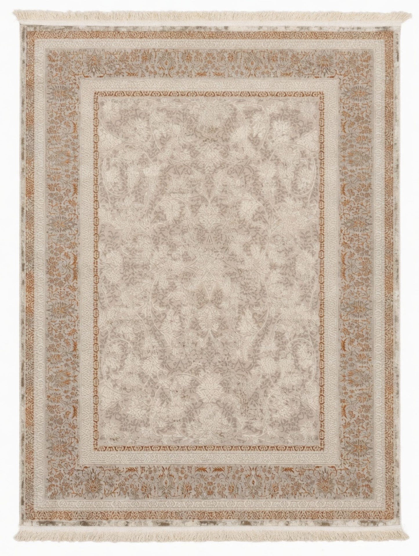 Noor Floral Gold Turkish Carpet