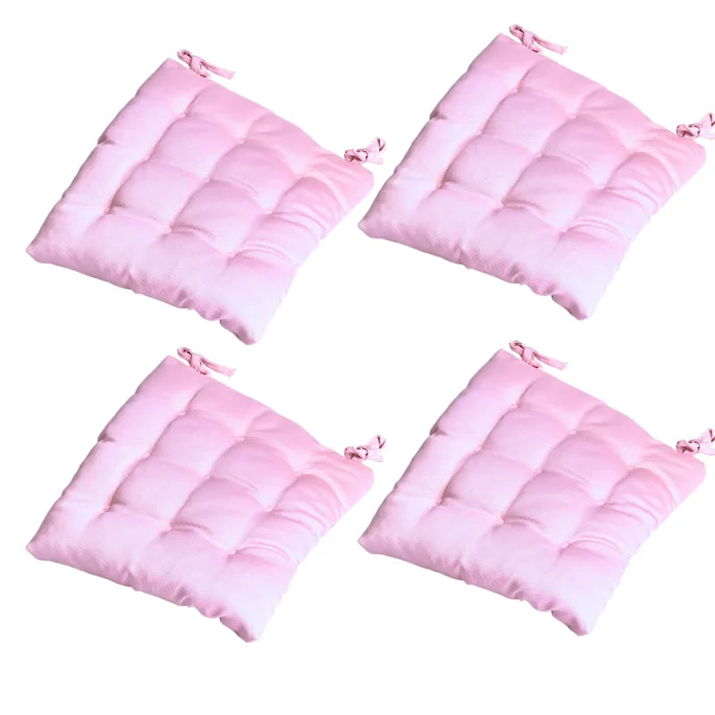 Velvet Premium Pink Seat Cushion