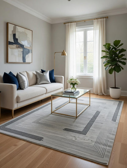 Remal Grey Turkish Carpet