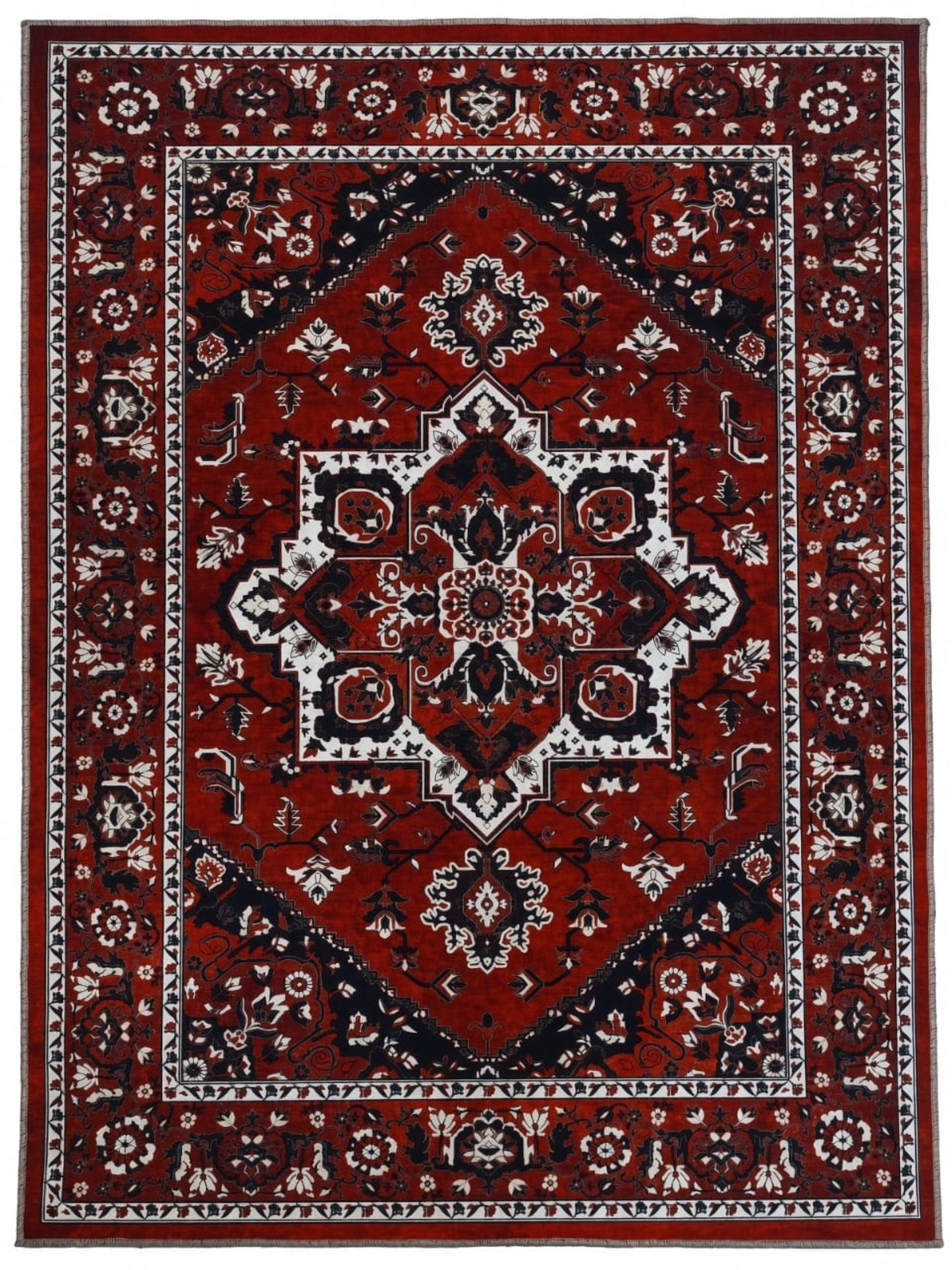 Saray Black Chenille Rug