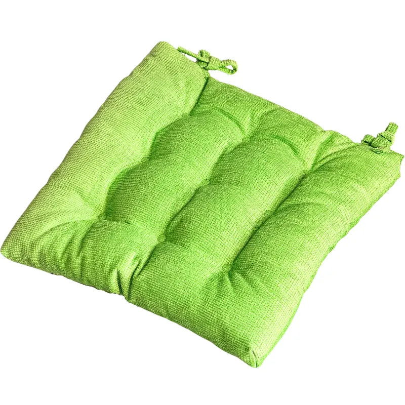 Velvet Premium Shiny Green Seat Cushion