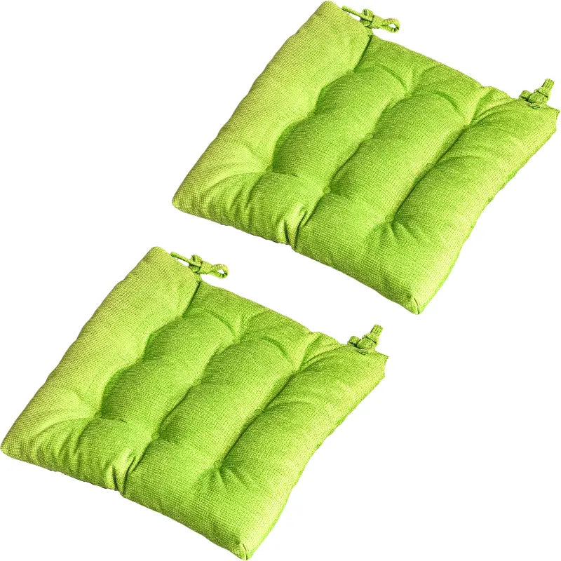 Velvet Premium Shiny Green Seat Cushion