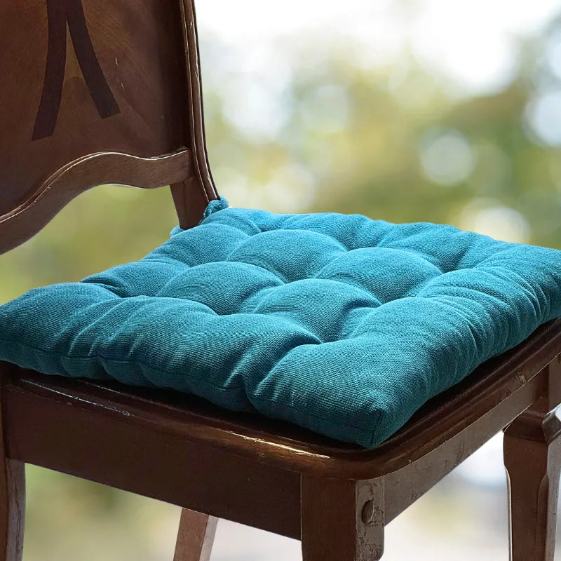 Velvet Premium Turquoise Seat Cushion