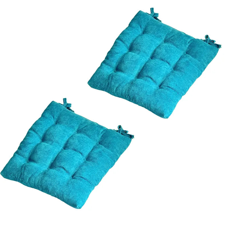 Velvet Premium Turquoise Seat Cushion