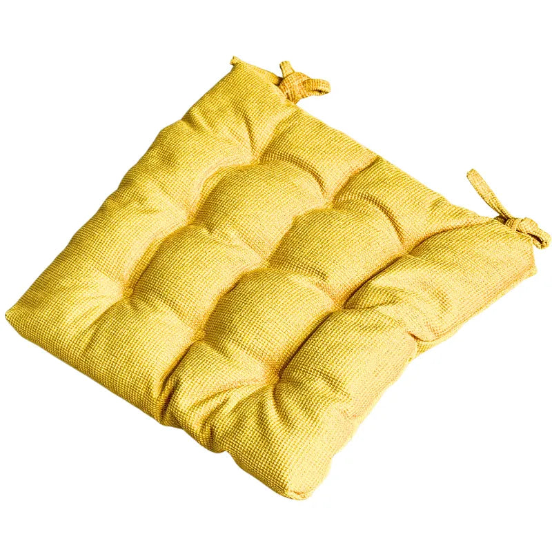 Velvet Premium Yellow Seat Cushion