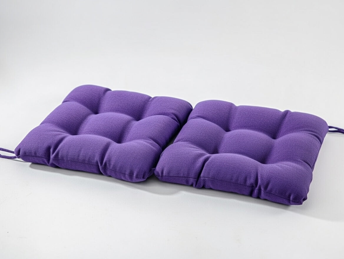 Velvet Premium Purple Seat Cushion