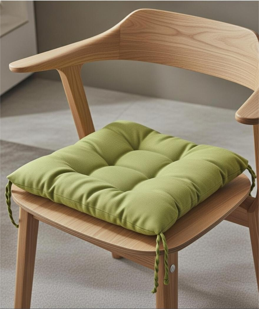 Velvet Premium Mint Green Seat Cushion
