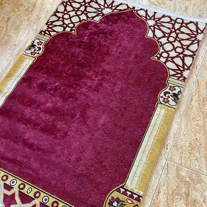 Redish Cotton Praying Rug